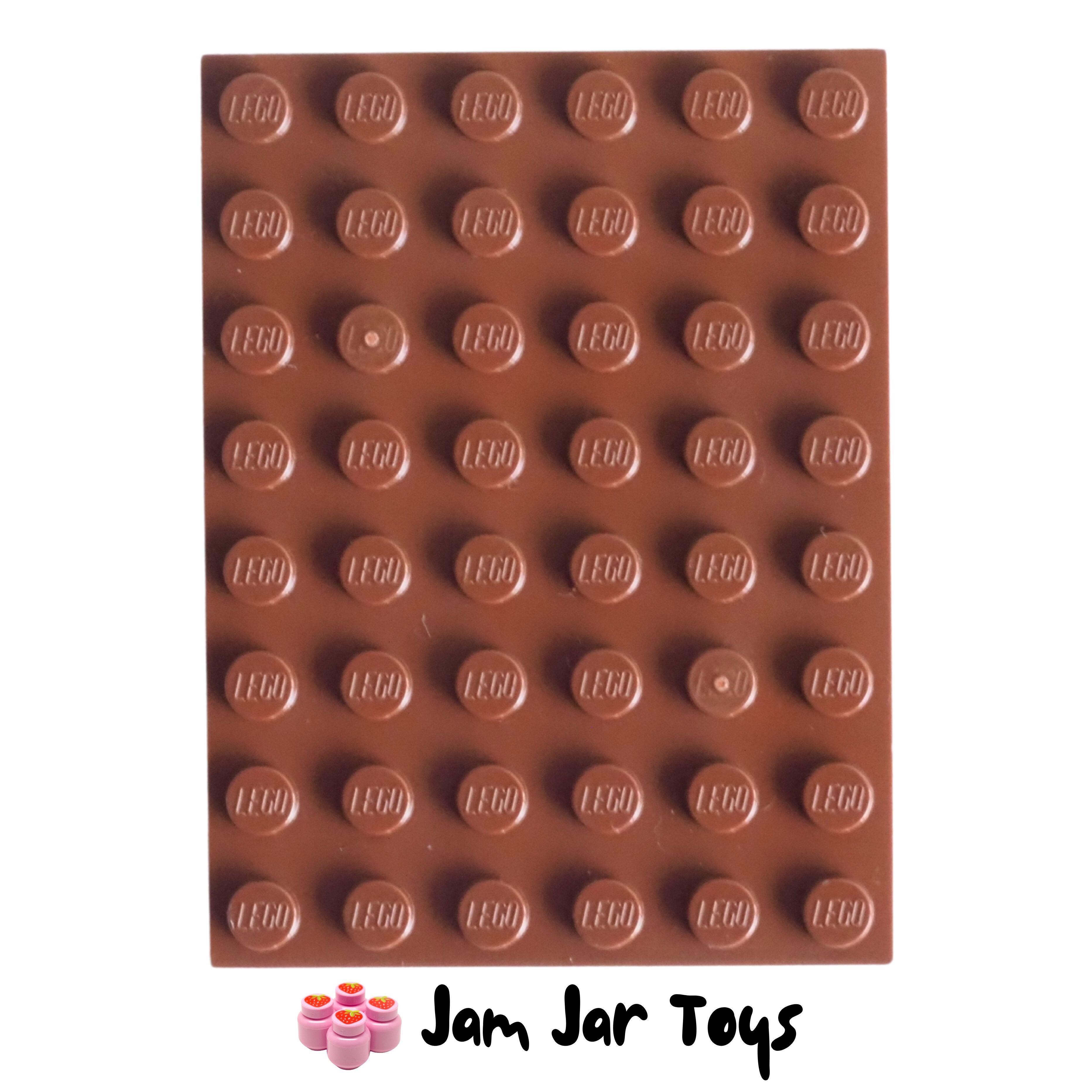 LEGO Base Plate - Reddish Brown 6 x 8 Stud,
