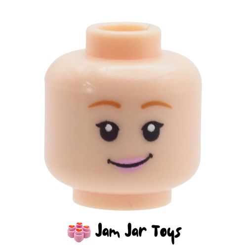 LEGO Head – Light Nougat Bo Peep, Dual-Sided Expressions Smile