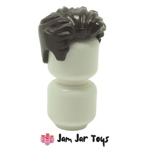 LEGO® Winter Soldier Dark Brown Hair Swept Left Tousled H109