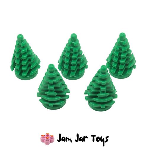 LEGO Pine Trees Small Green X5 Top View