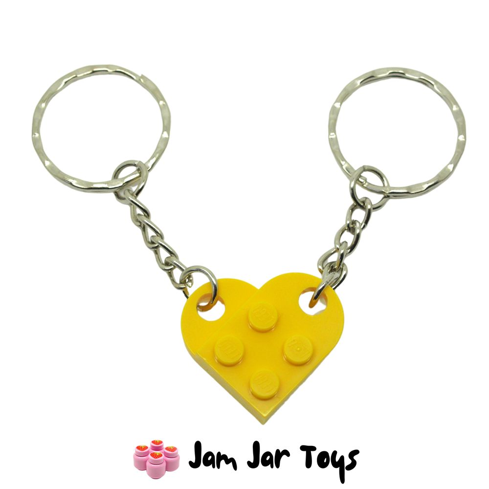 LEGO Yellow Heart Keyring