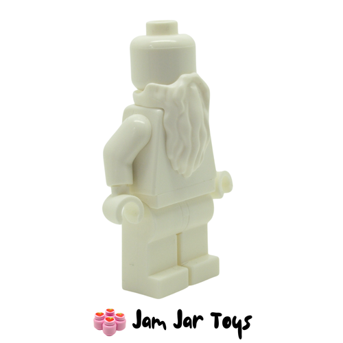 LEGO Beard, Rounded End Dumbledore White Side View