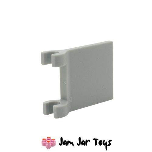 LEGO Light Bluish Grey Flag 2 x 2 Square, Flared Clip Edge