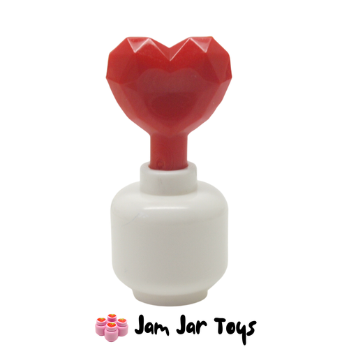 LEGO Red Heart Jewel with Shaft.