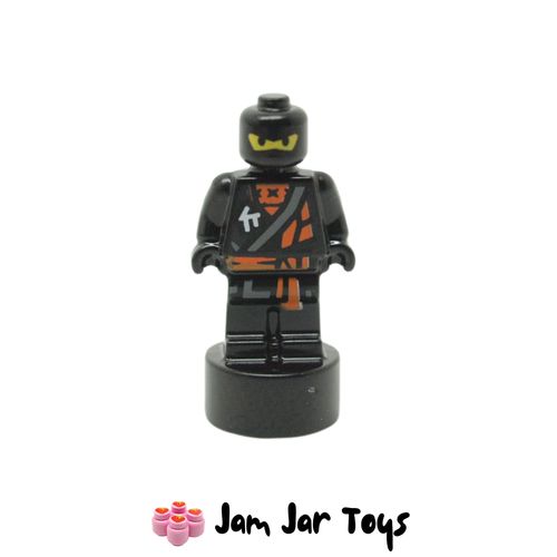 LEGO Cole, Black Ninja Statuette, Orange / Grey Robe