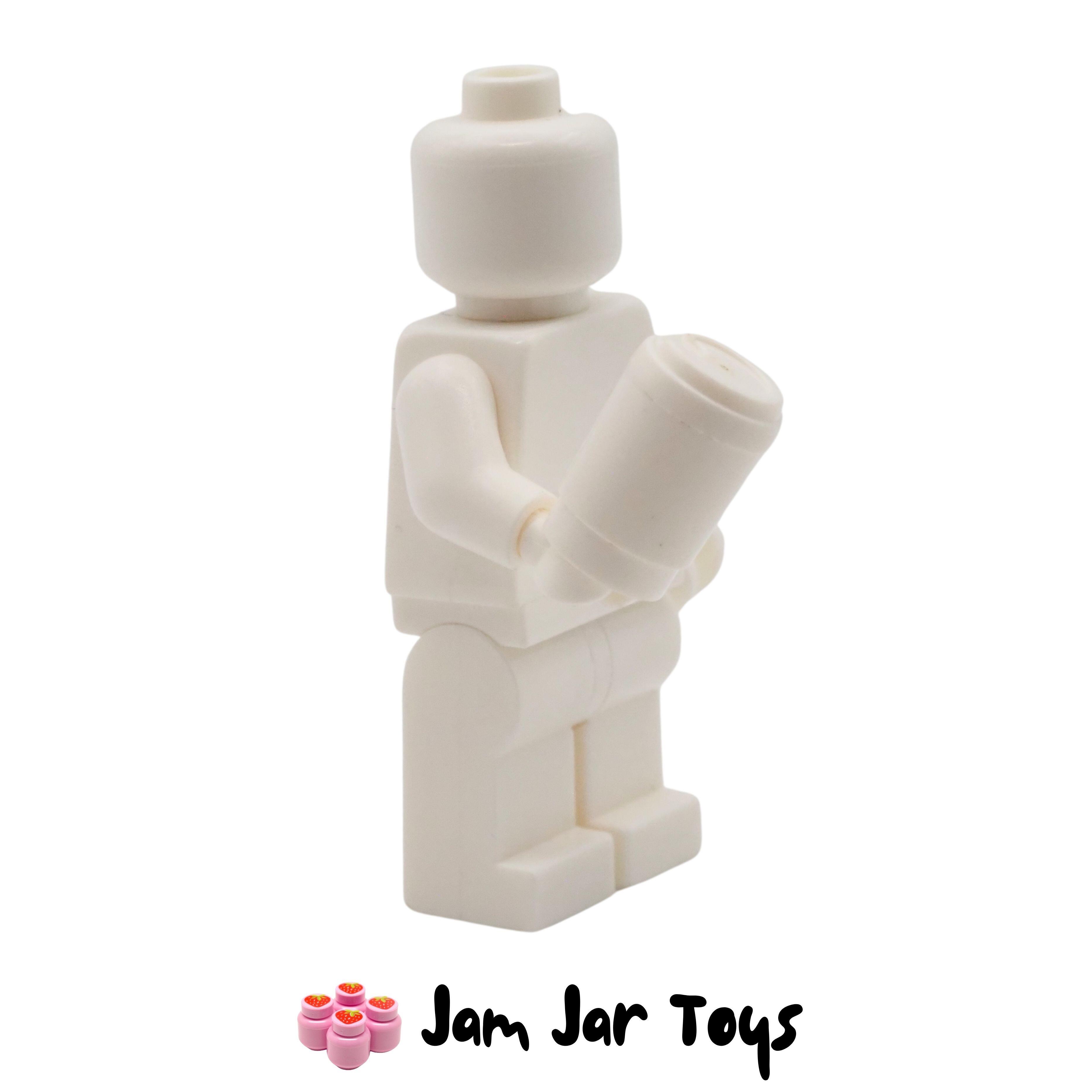 LEGO White Take Out Cup with Lid No Drink Hole. KF80