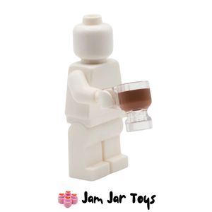 LEGO® Trans Clear Cup with Reddish Brown Drink. KF106