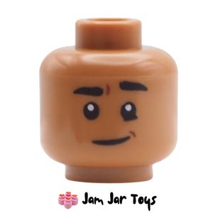 LEGO® Dean Thomas / Ned Leeds Medium Nougat Head, Smile, Open / Closed Mouth. FH252