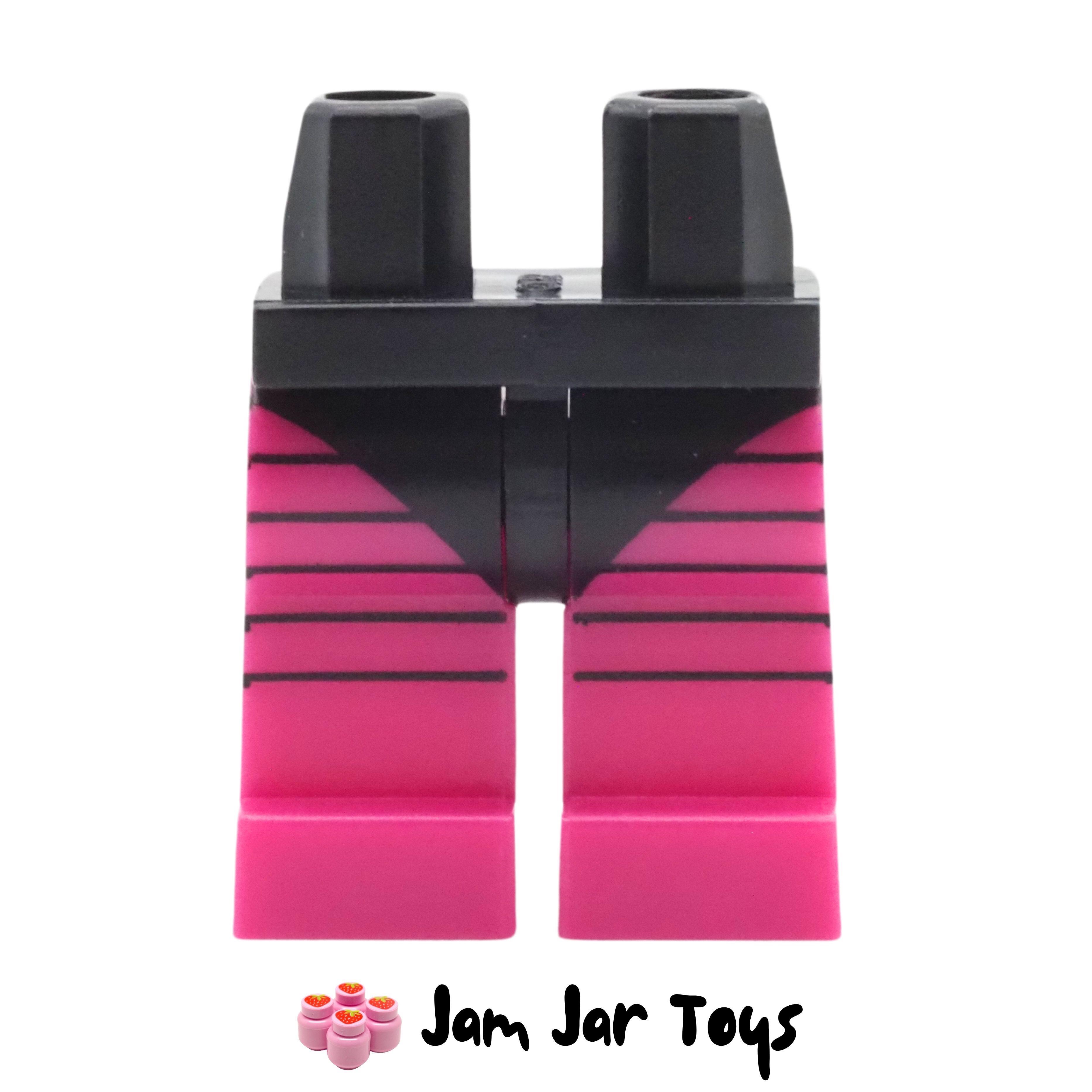 LEGO The Mime Magenta Legs, Black Swimsuit, Black Stripes.