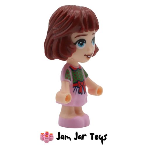 LEGO Friends Paisley Micro Doll, Pink and Green Dress Side View