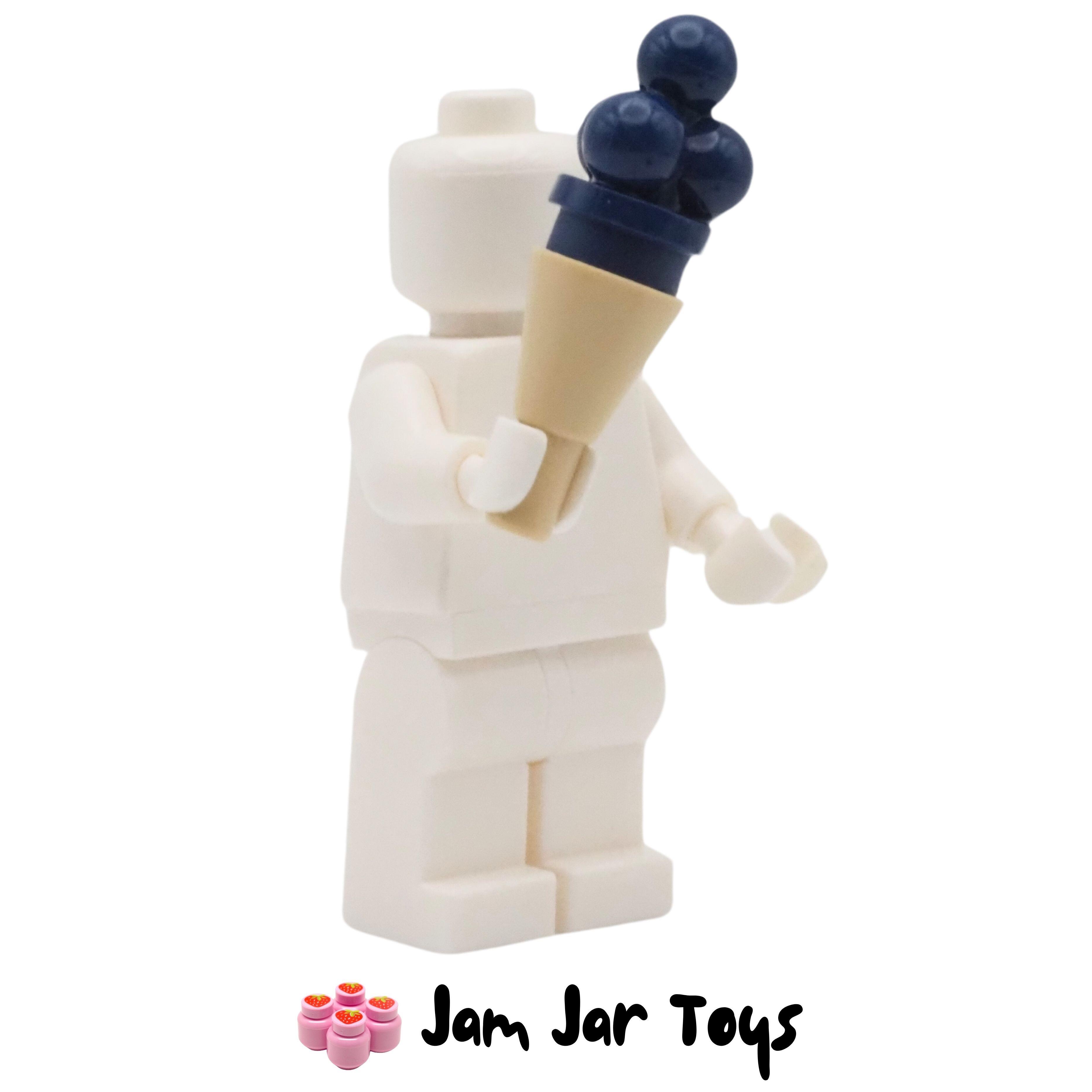 LEGO Tan Cone with Blueberry Ice Cream