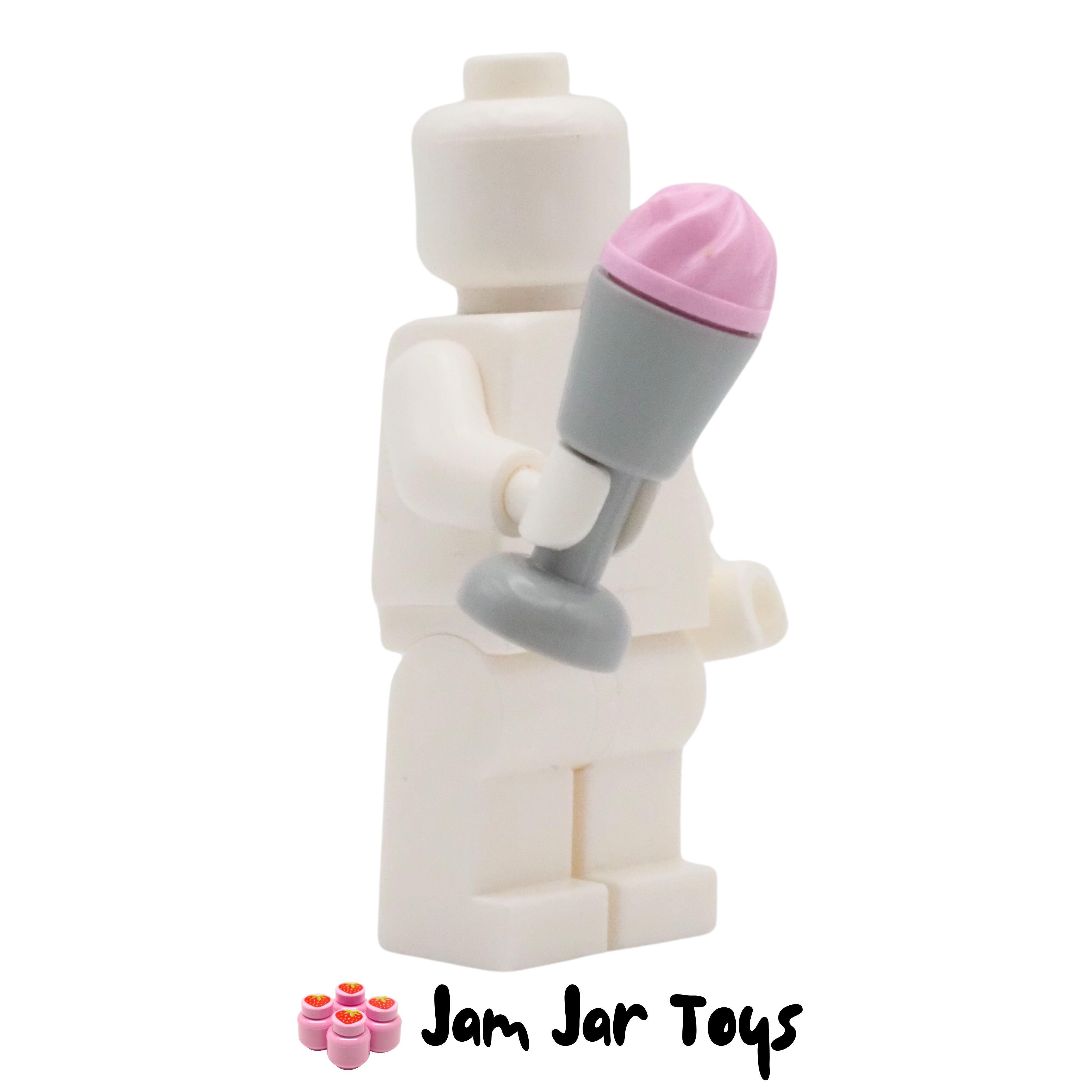 LEGO Light Bluish Grey Goblet With Pink / Strawberry Ice Cream.