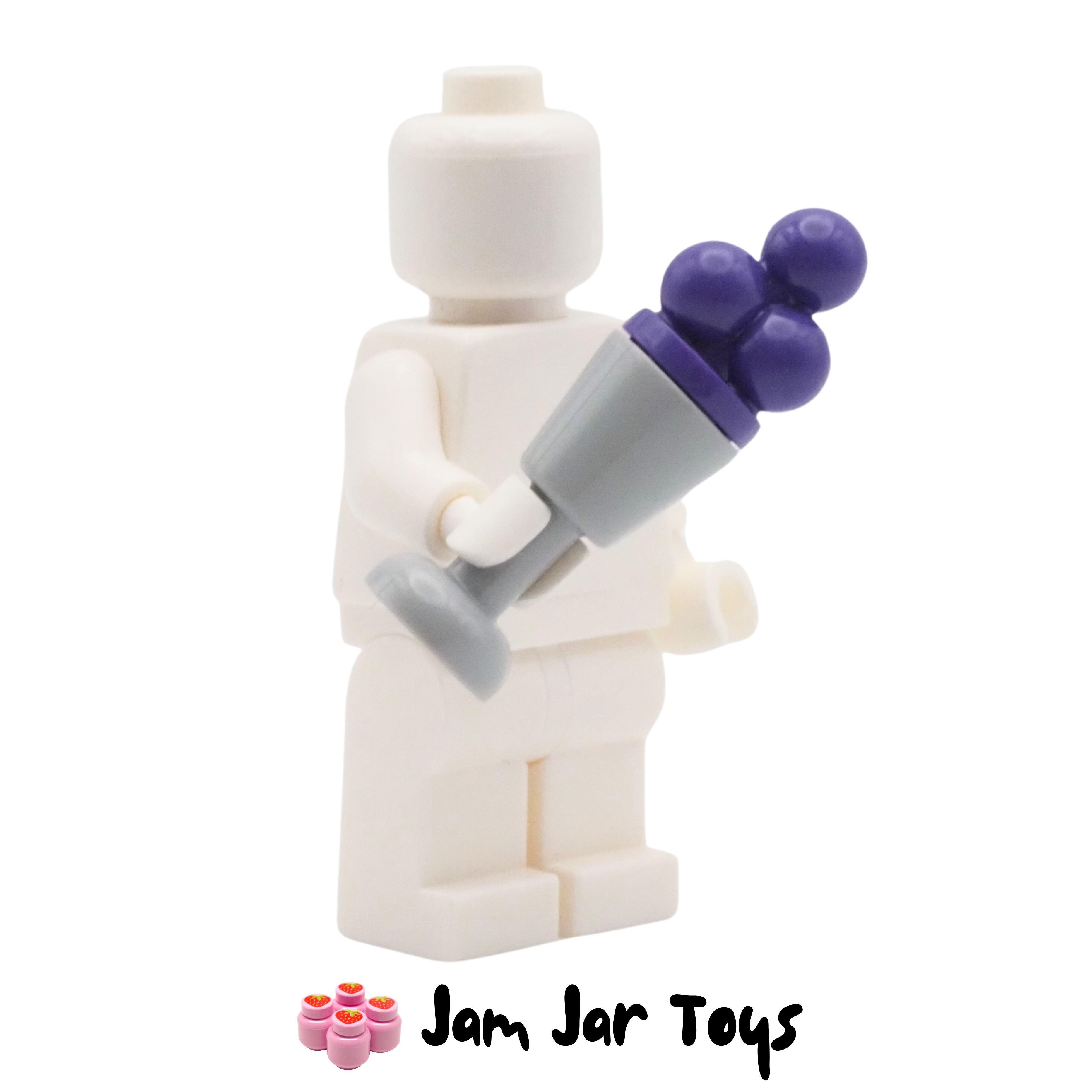 LEGO Light Bluish Grey Goblet With Purple / Grape Ice Cream.
