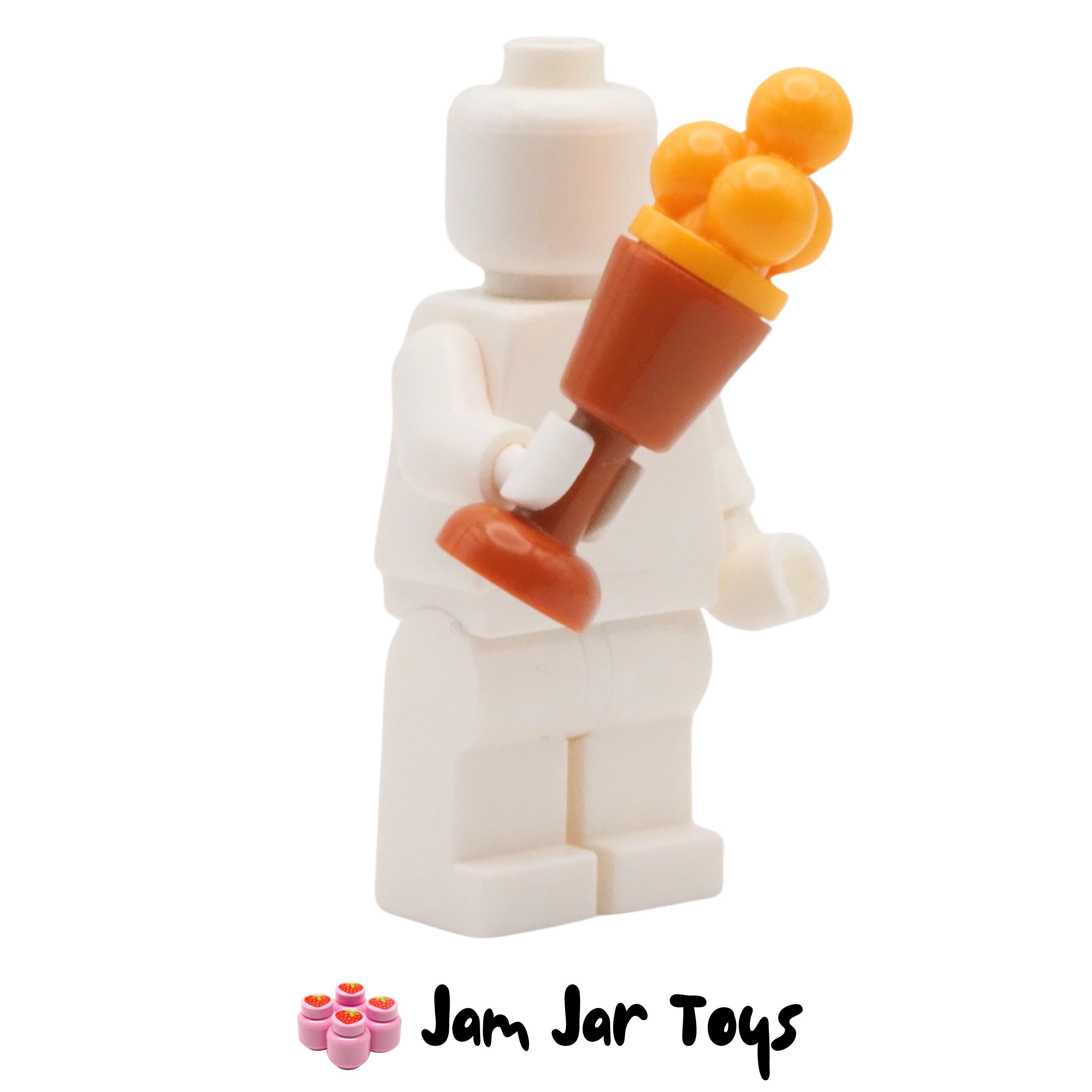 LEGO Dark Orange Goblet With Orange Ice Cream.