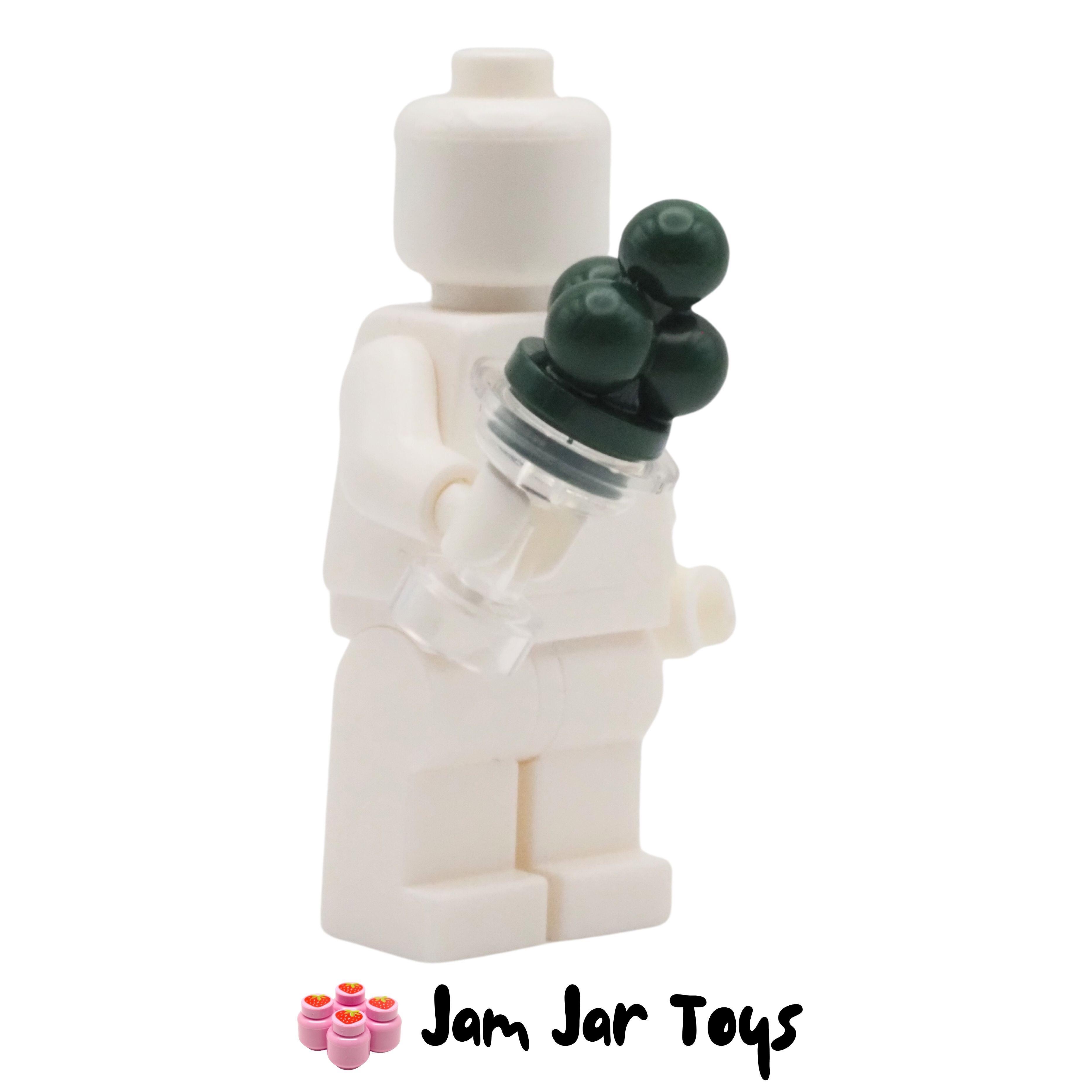 LEGO Trans Clear Sundae Dish With Dark Green Ice Cream.