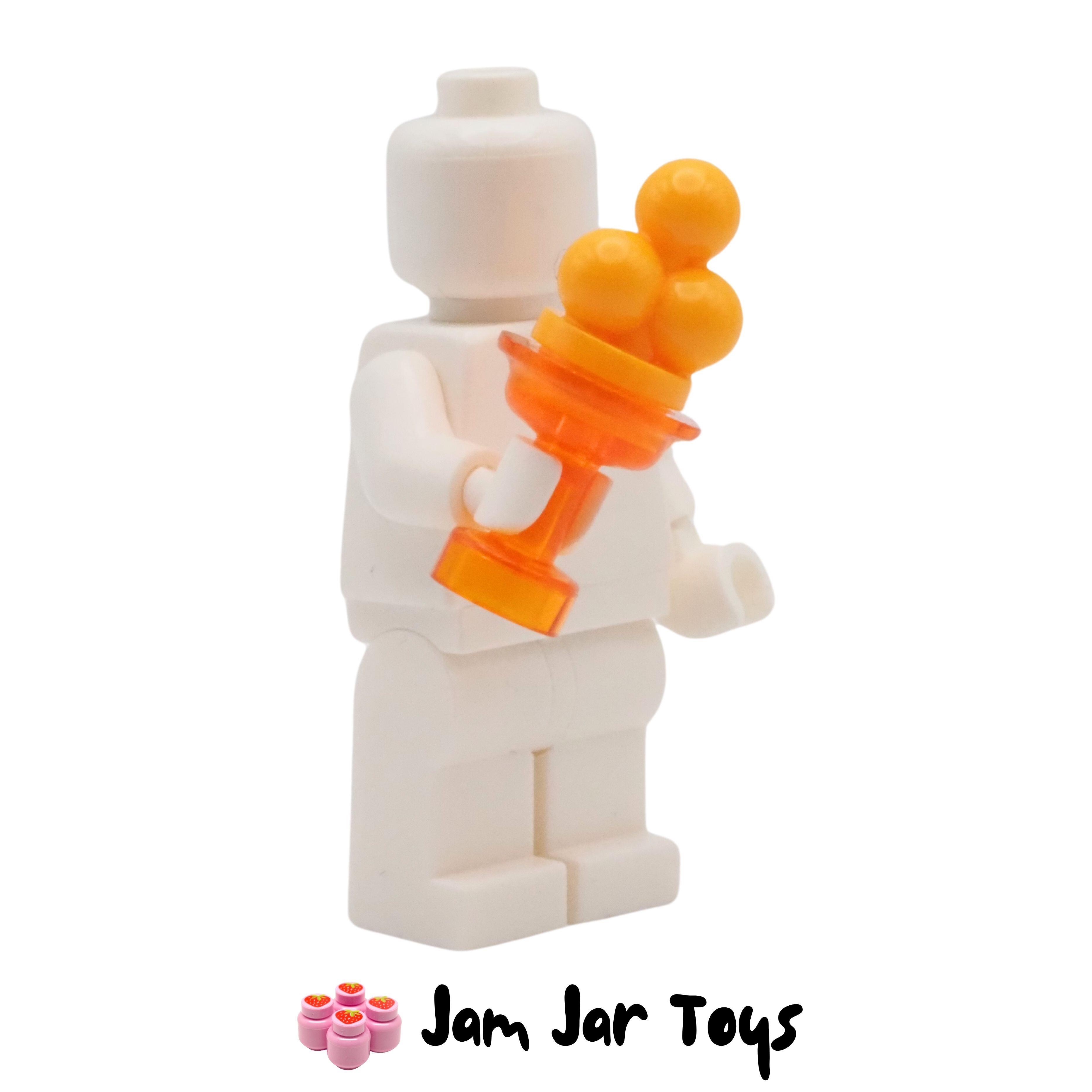 LEGO Trans Orange Sundae Dish With Orange Ice Cream