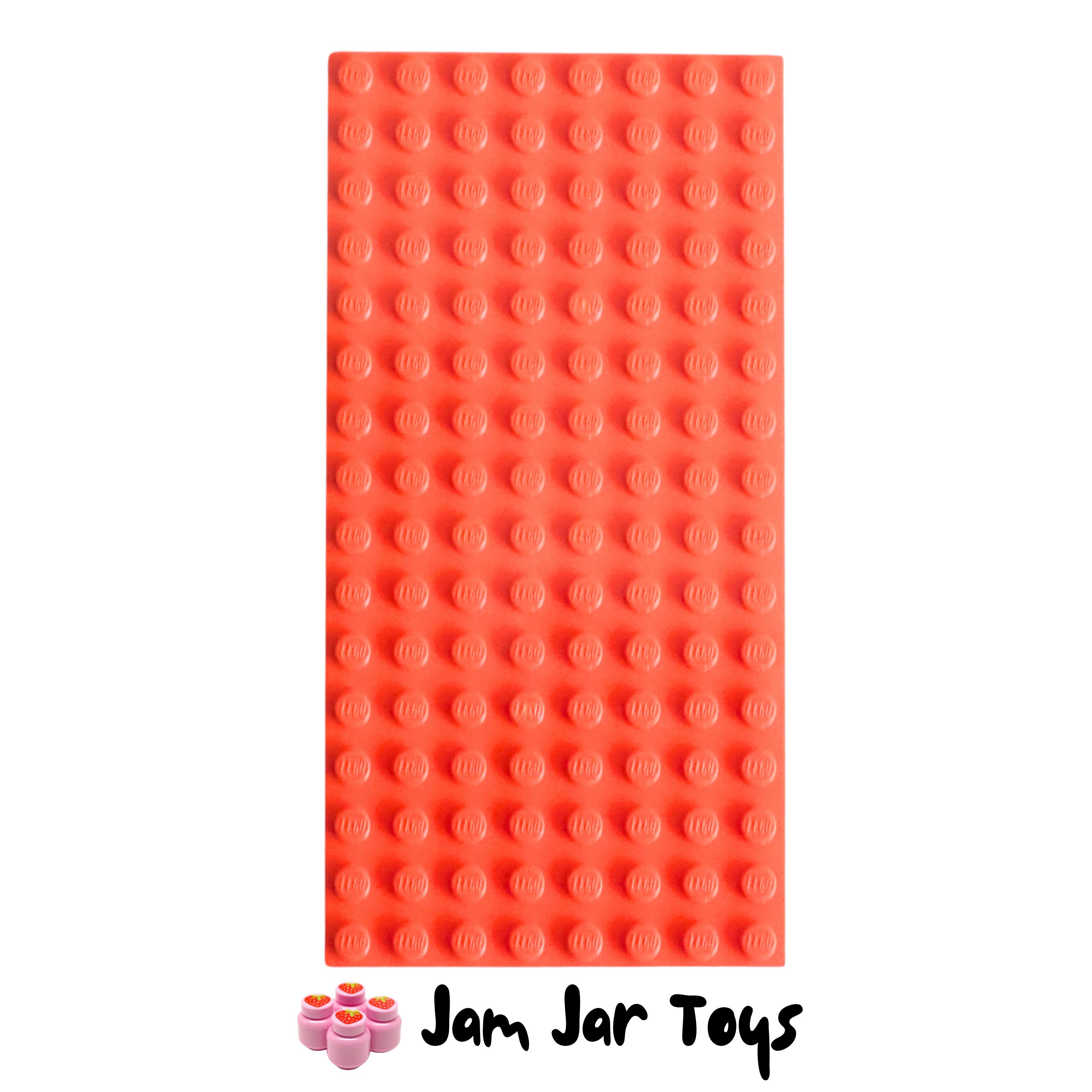 LEGO Base Plate - Reddish Orange 8 x 16 Stud