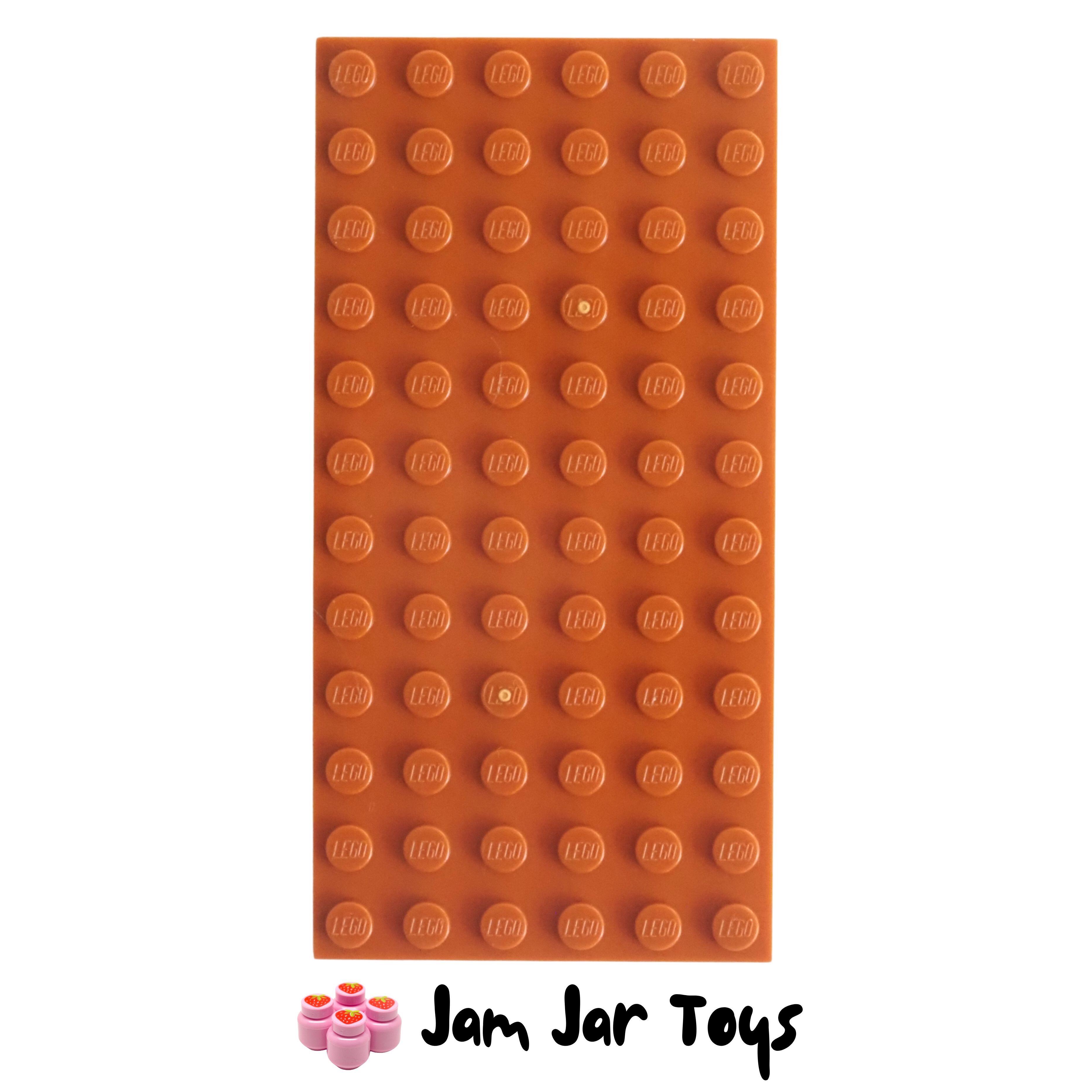LEGO Base Plate - Dark Orange 6 x 12 Stud