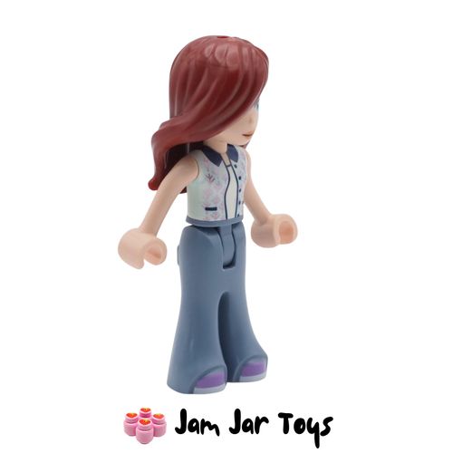 LEGO Friends Paisley in Aqua Vest & Sand Blue Bell-Bottoms Side View