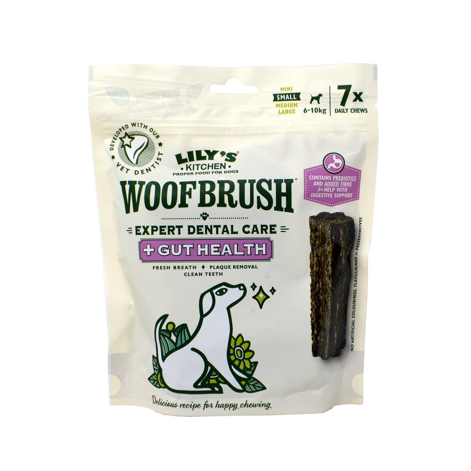 Front of a pack of Small Vegan Grain Free 'Gut Health' Dental Dog Chews from Lily's Kitchen