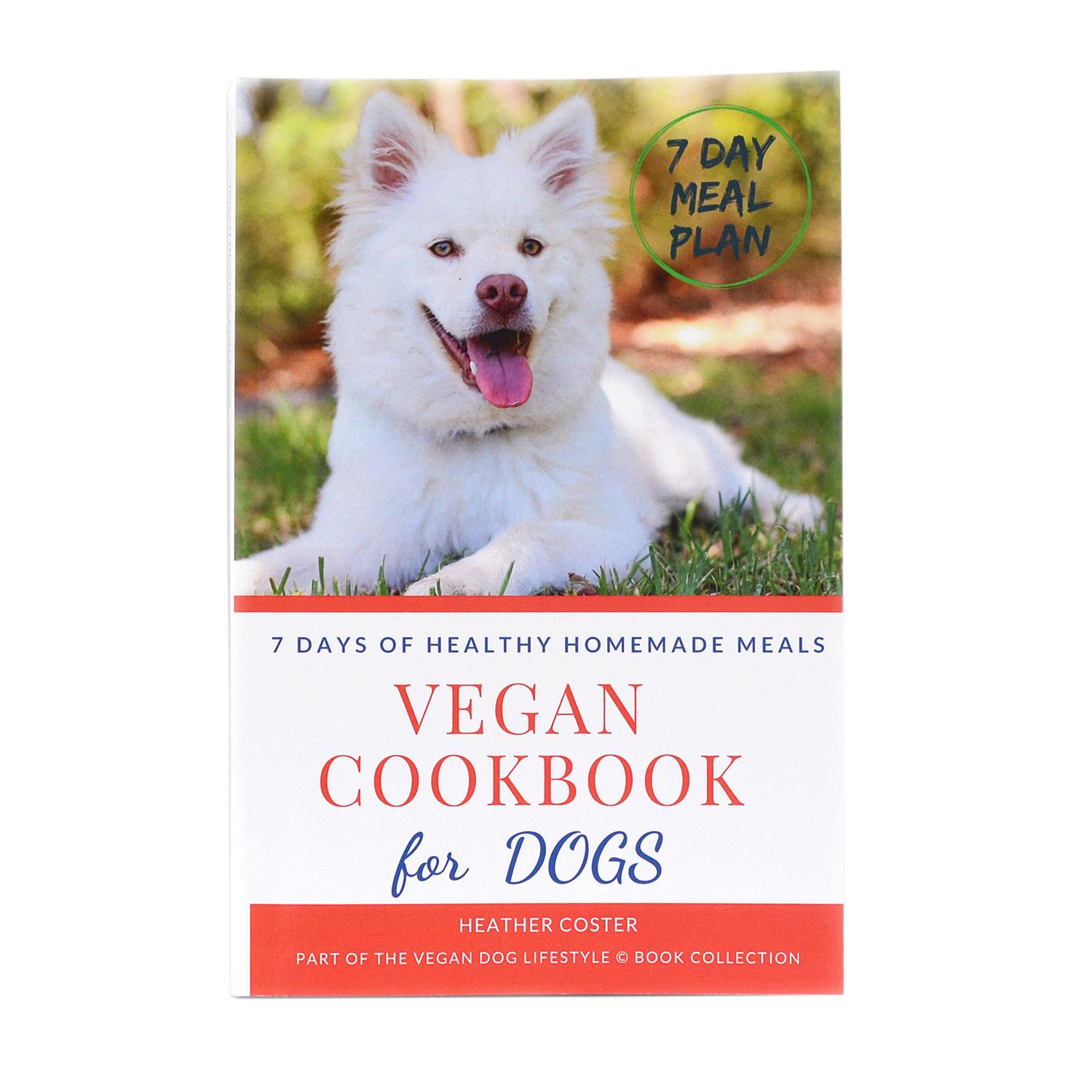 Front of Heather Coster's Vegan Cookbook for dogs