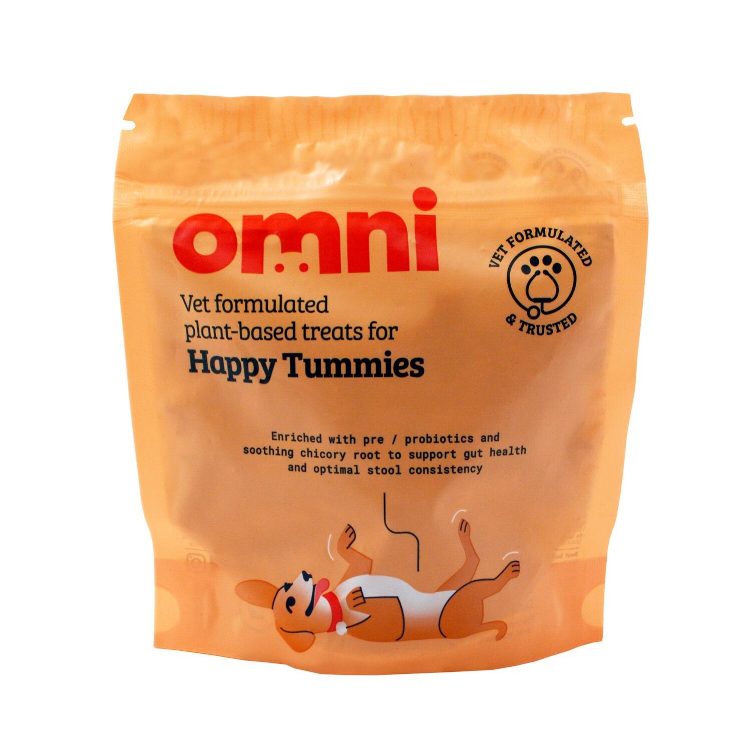 Front of a pack of Digestive Care Vegan Dog Treats from Omni