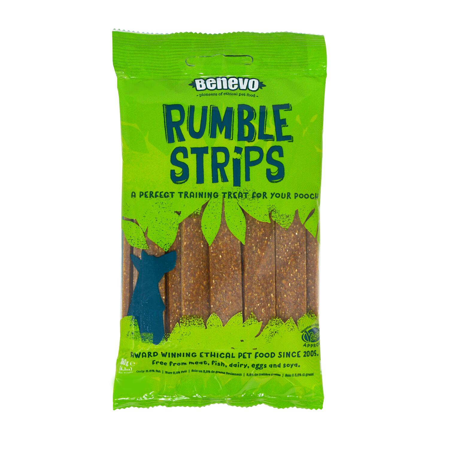 Benevo Rumble Strips Vegan Dog Treats Pack of 20 180g