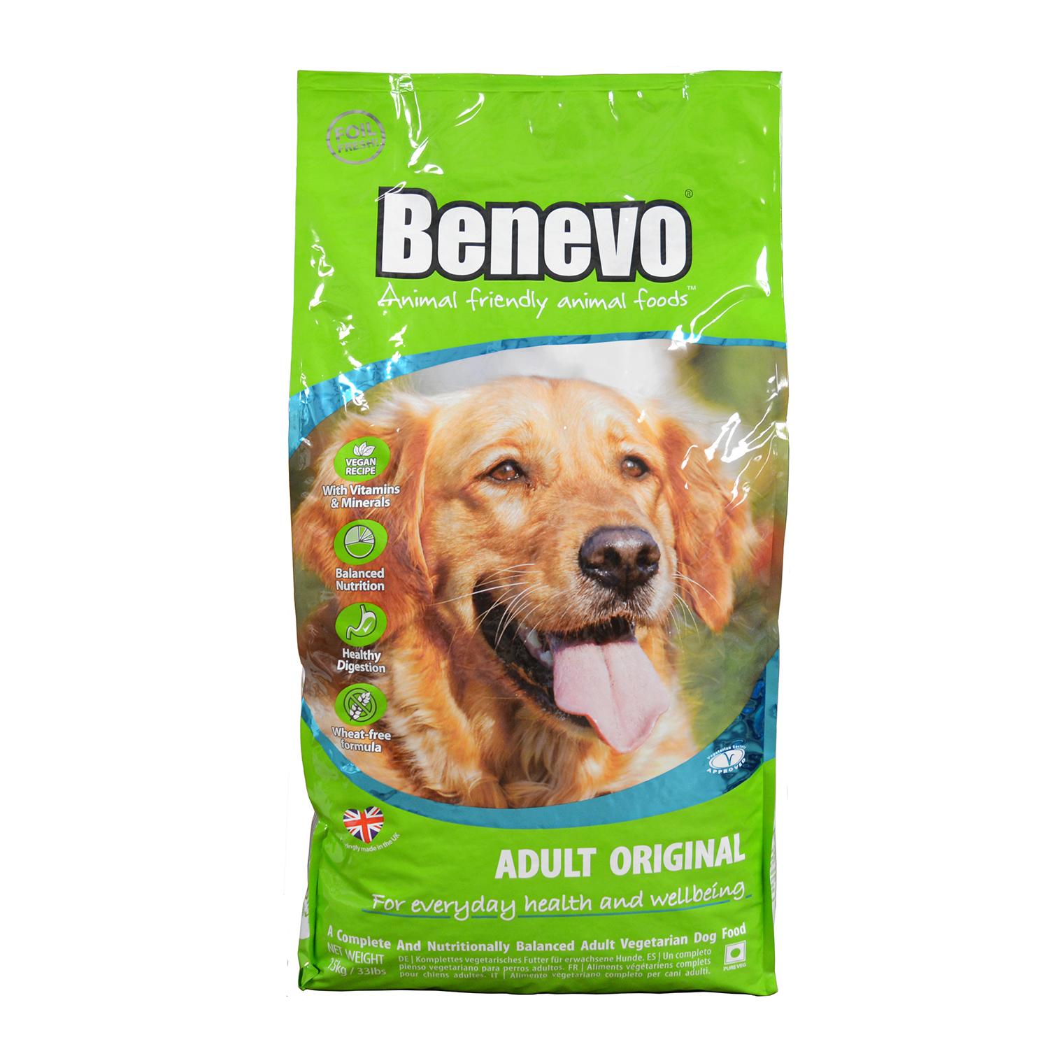 A 15kg Bag of Benevo Original Vegan Dog Food