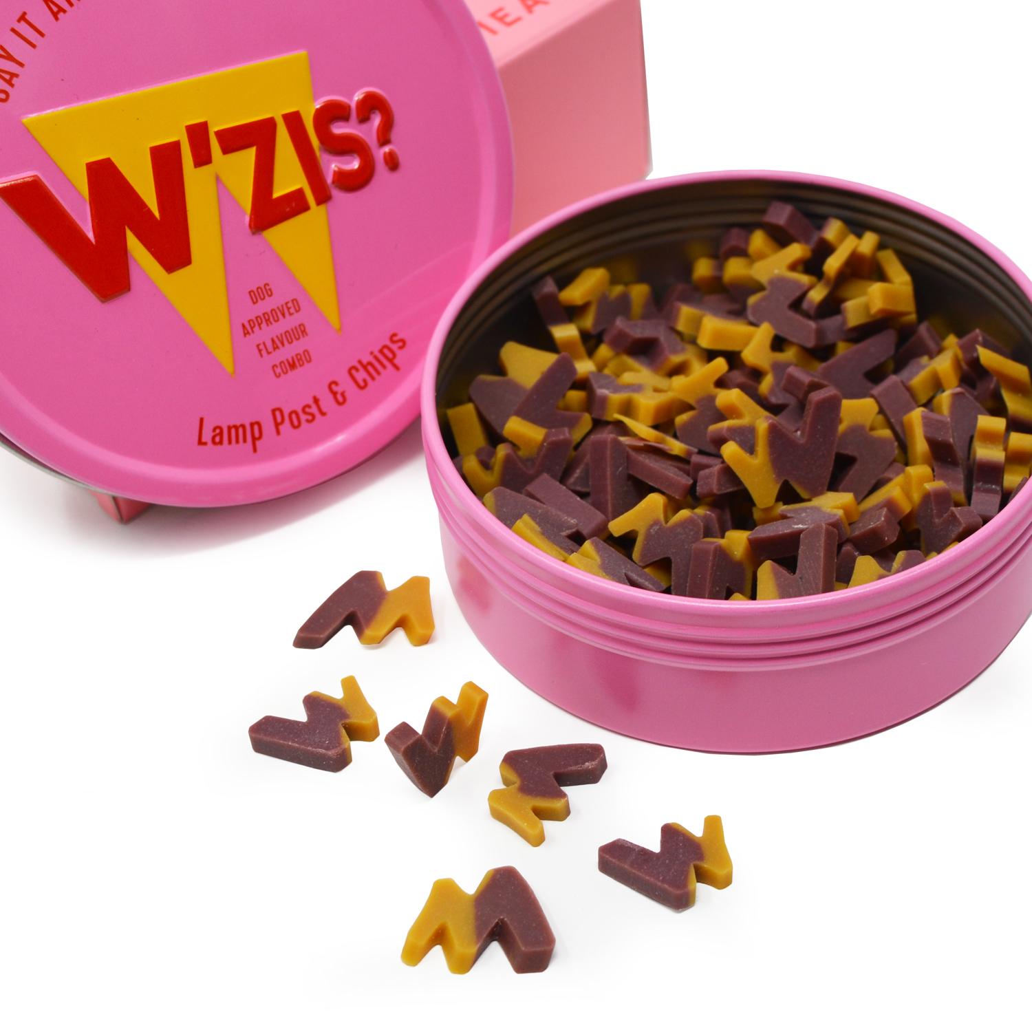 W'ZIS? 'Lamp Post & Chips' mini vegan dog chews