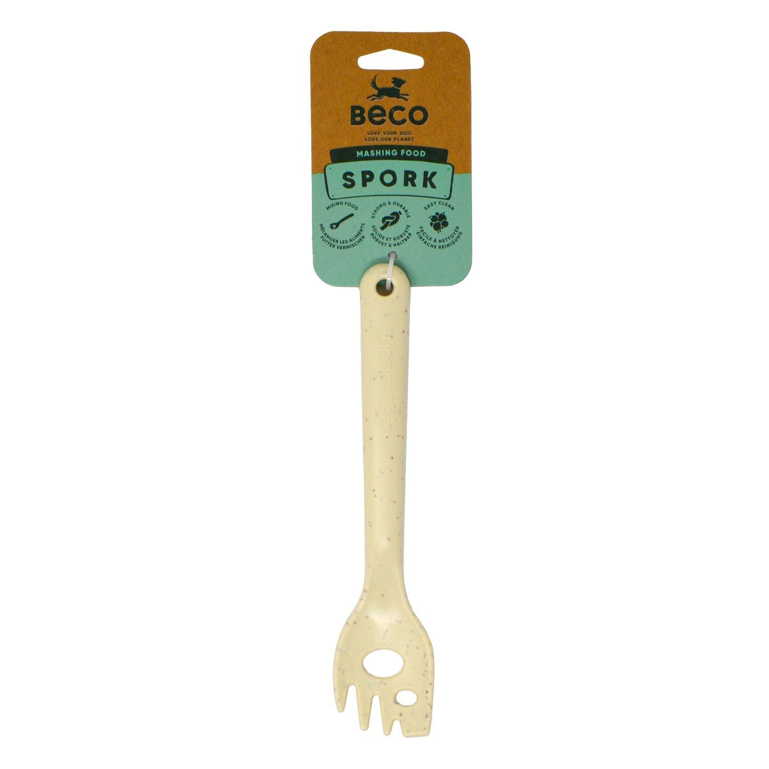 A Food Mashing Pet Spork from Beco