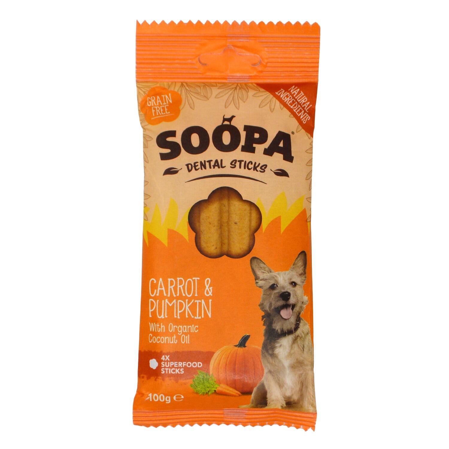 Soopa Carrot Pumpkin Dental Dog Sticks