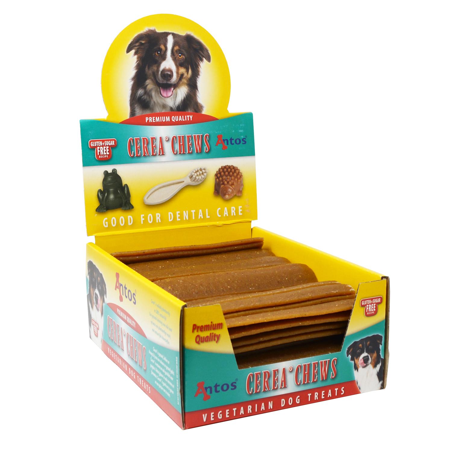 A Bulk Case of Cerea Vegan Flat Strips Vegan Dog Chews