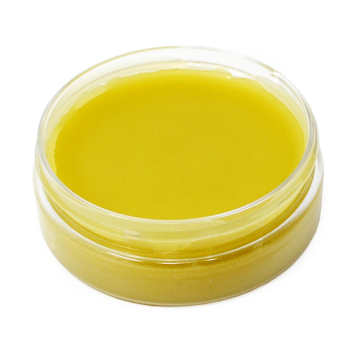 An opened of a tub of Hownd Hemp natural vegan Dry Skin Balm For Dogs