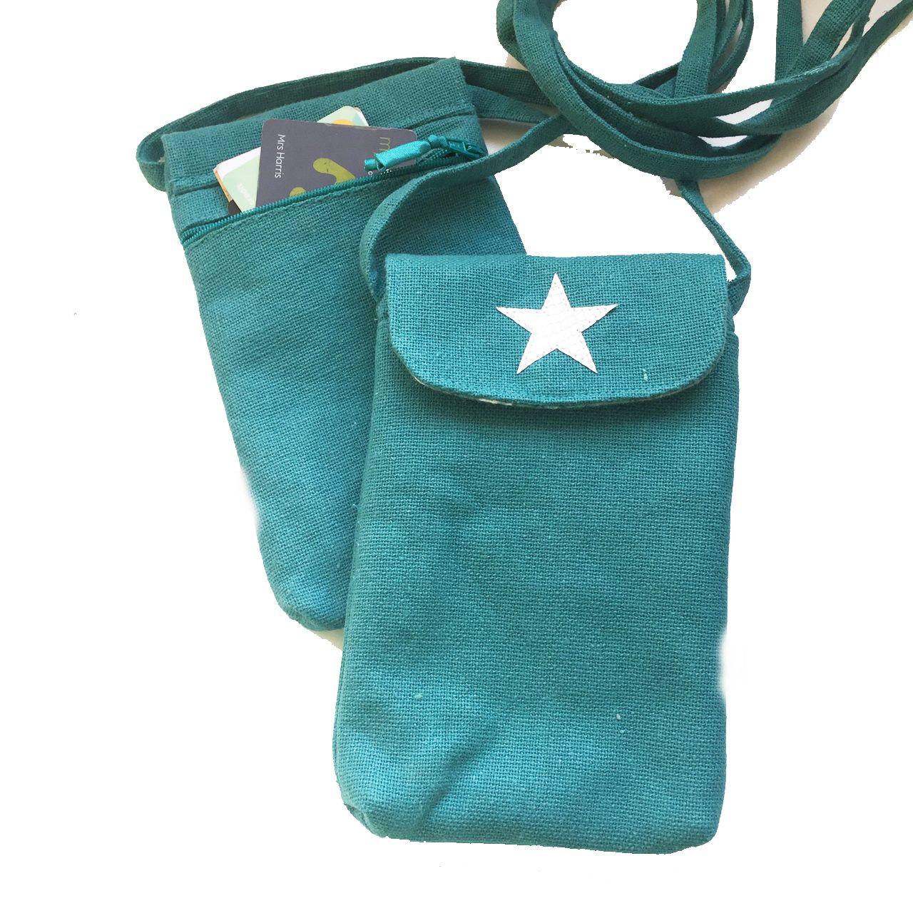 Star Cross Body Bag Teal-2