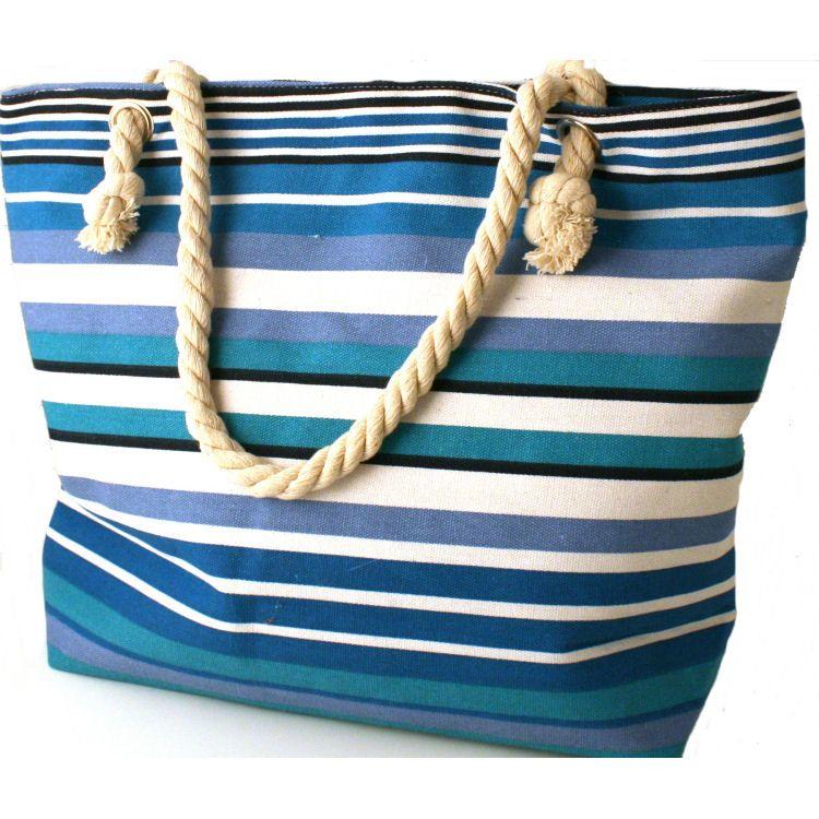 Roomy Beach Bag With Rope Handles