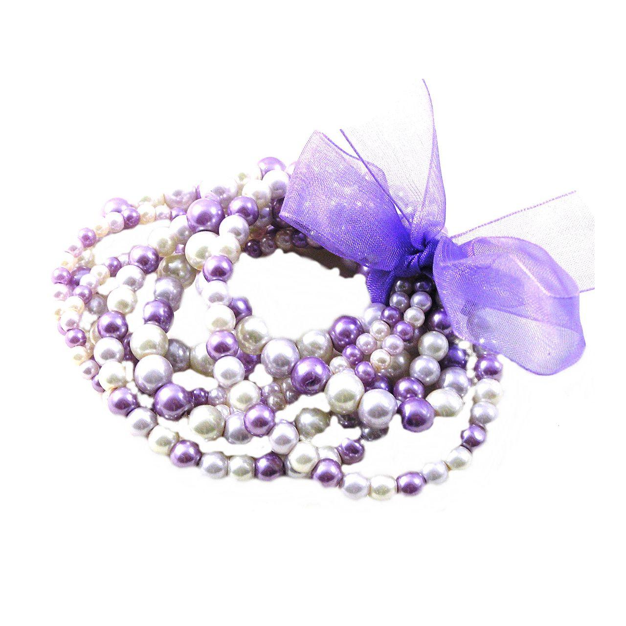 Multistrand Lilac Bracelet