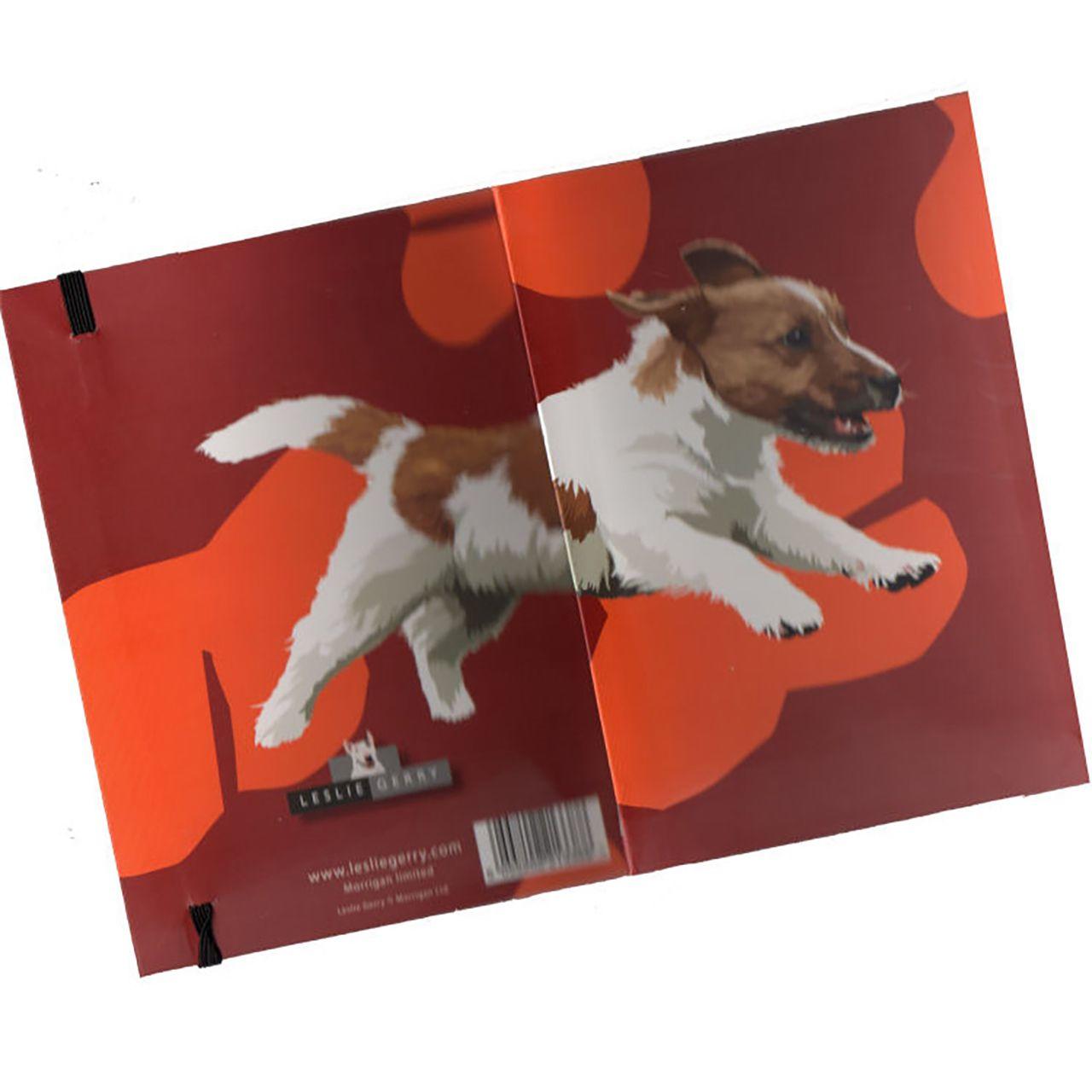 Plain Paper Notebook With A Jack Russell