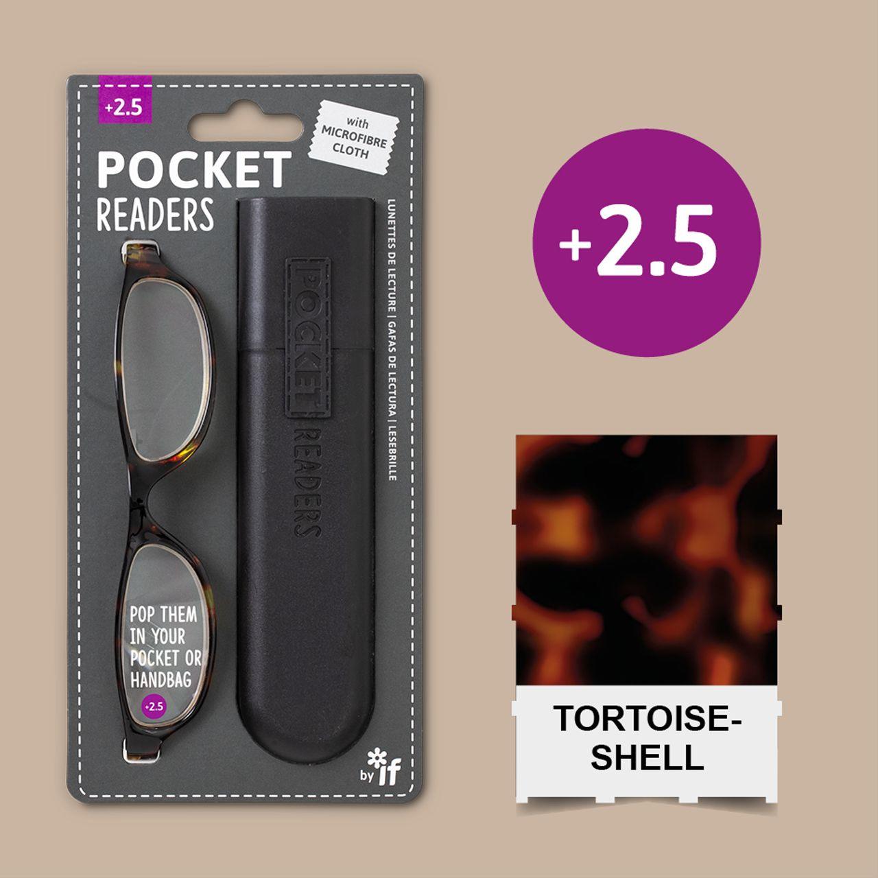 Pocket Reading Glasses Tortoiseshell