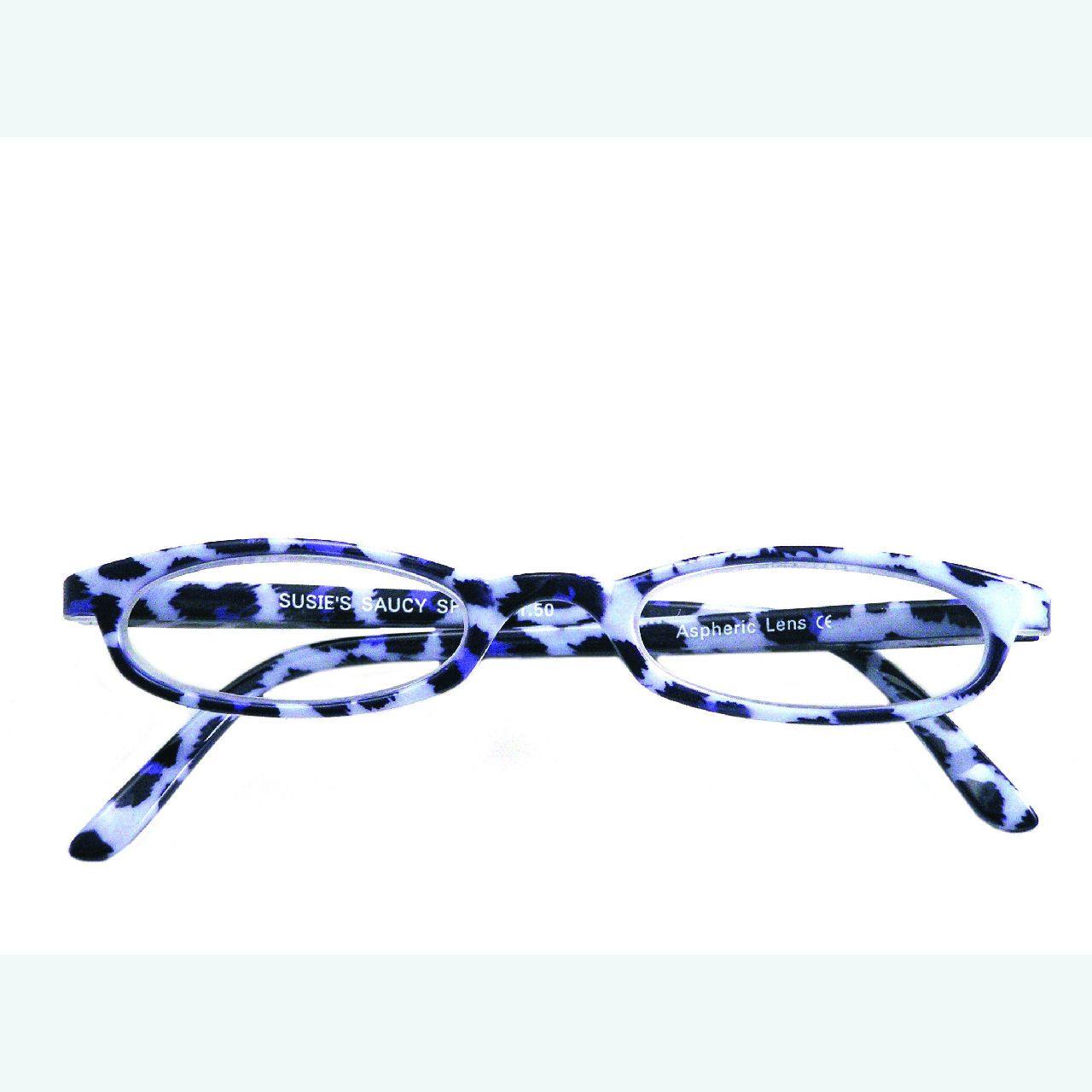 Reading Glasses Blue Cheetah Print-2
