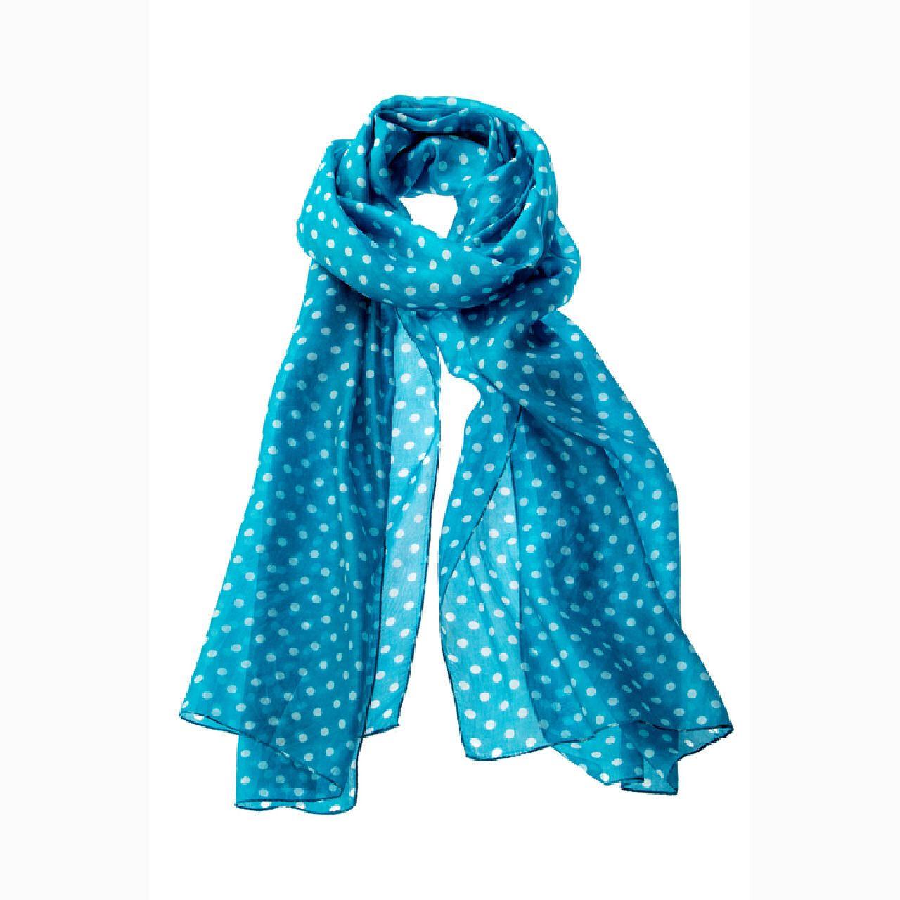 Silk Scarf Dotted With  Spots