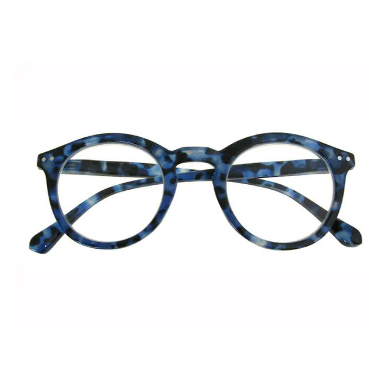 Reading Glasses Shiny Blue Shell-2
