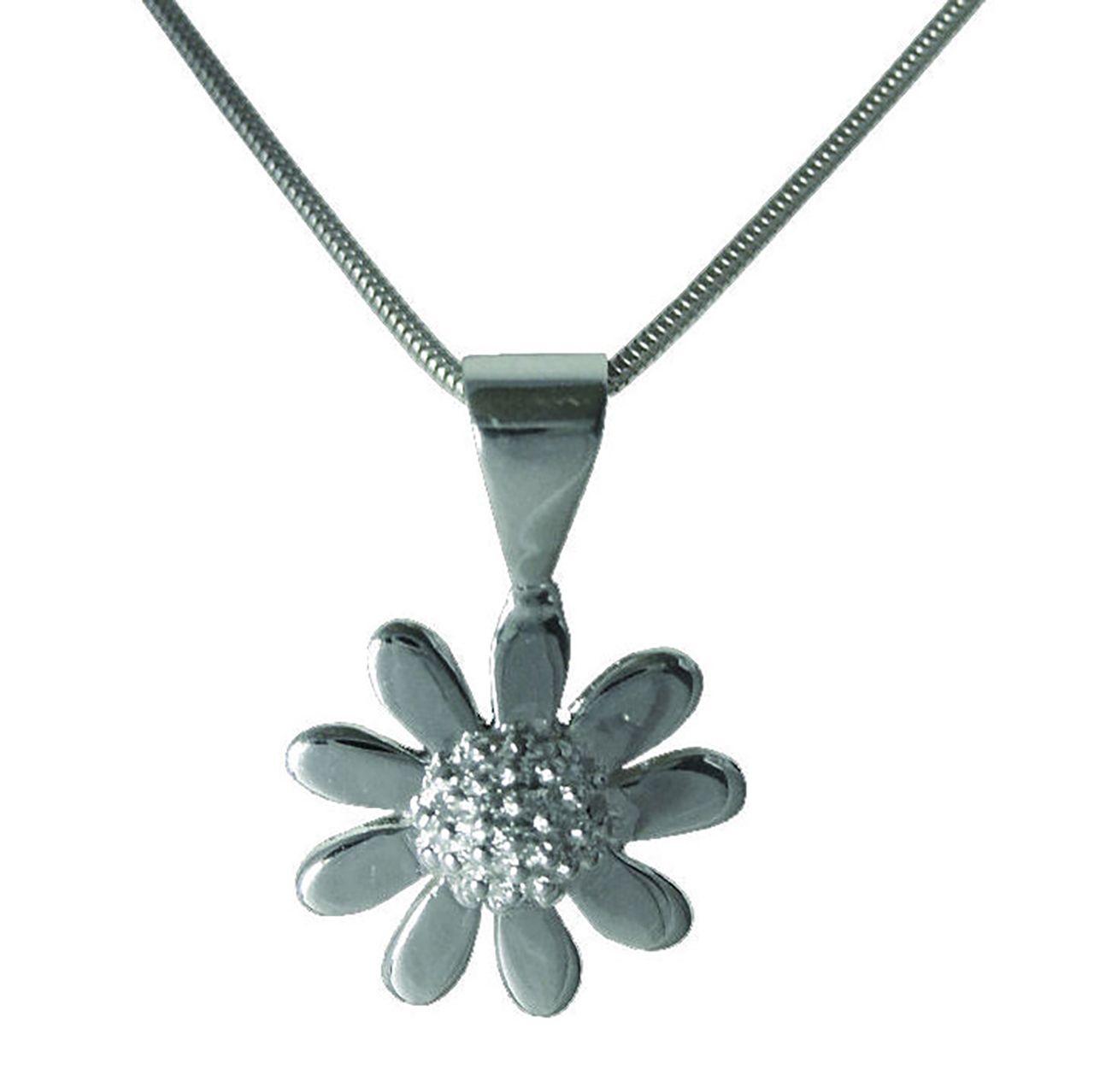 Silver Plated Daisy Necklace