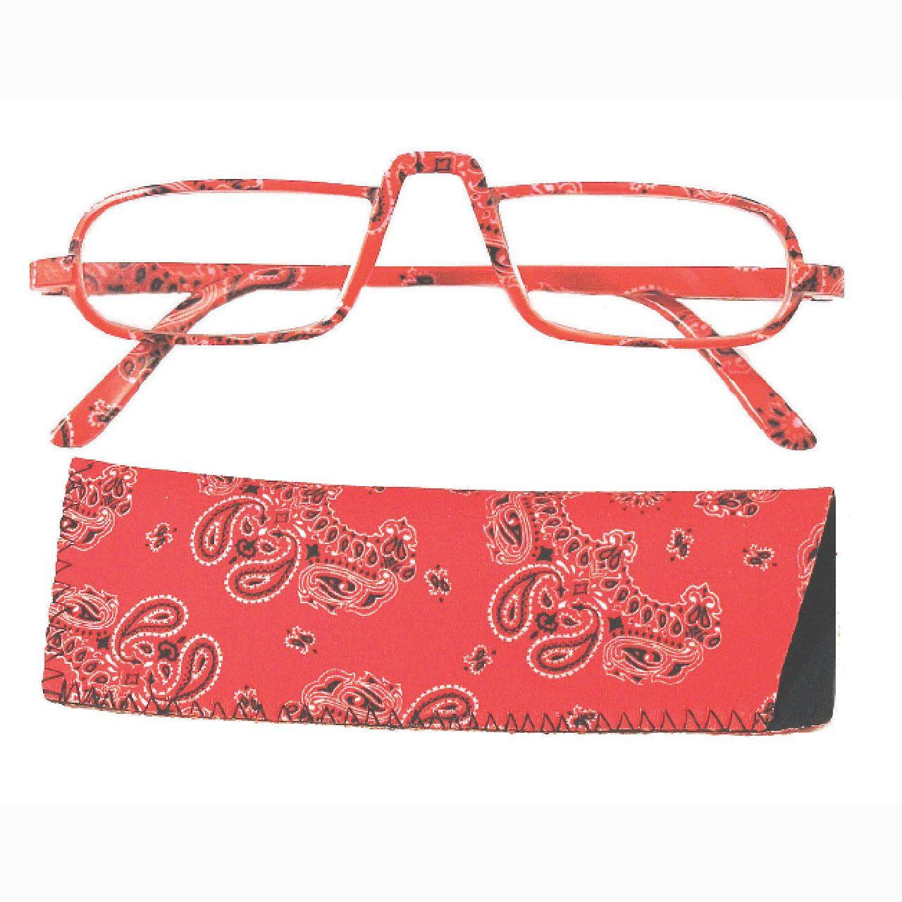 Reading Glasses Saucy Specs - Red Paisley