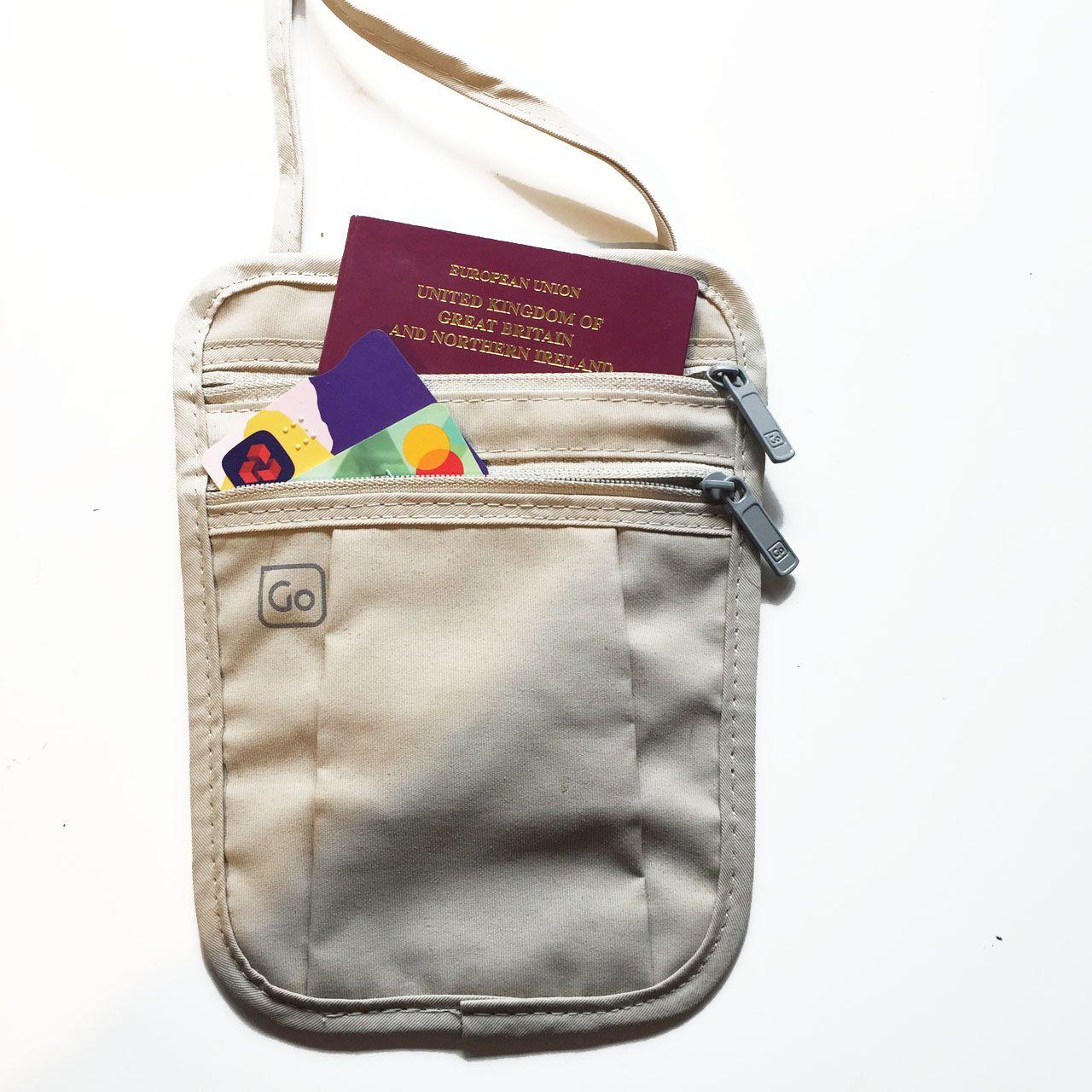 RFID Protected  Passport and Card Travel Bag