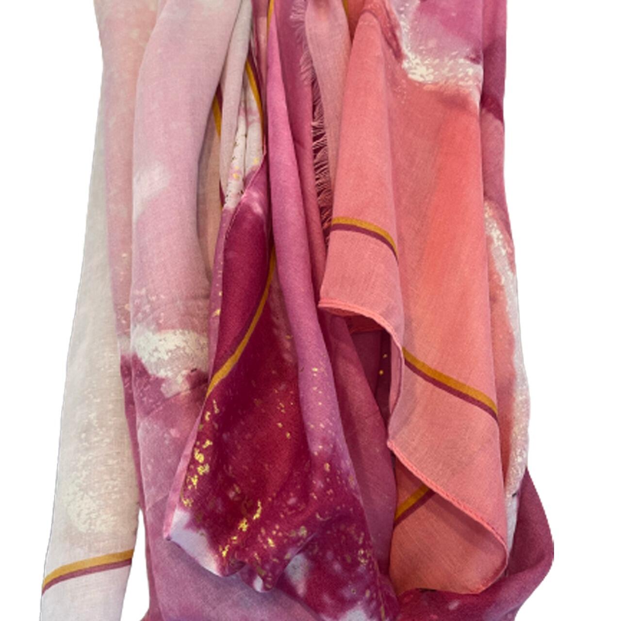 Pink summer scarf on sale