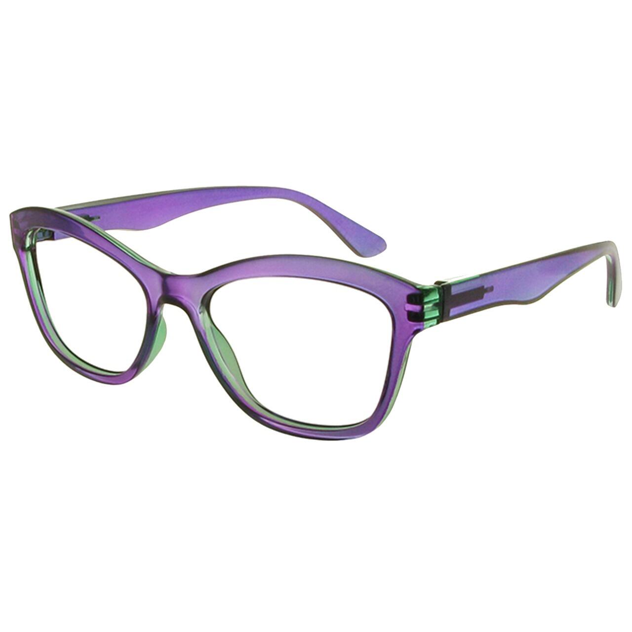 Purple and Teal Two Tone Reading Glasses