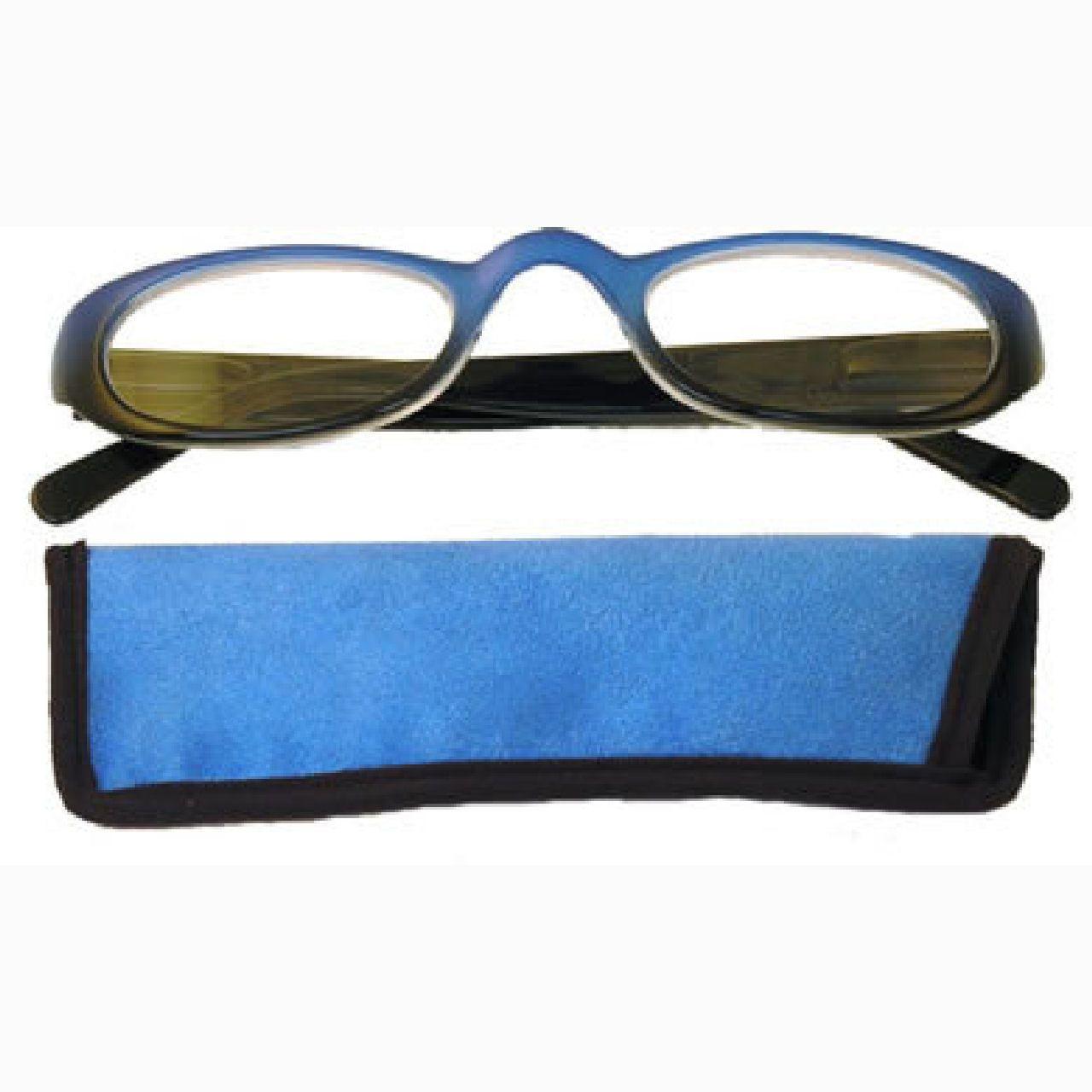 Two tone  Glasses in Sleek Black & Blue