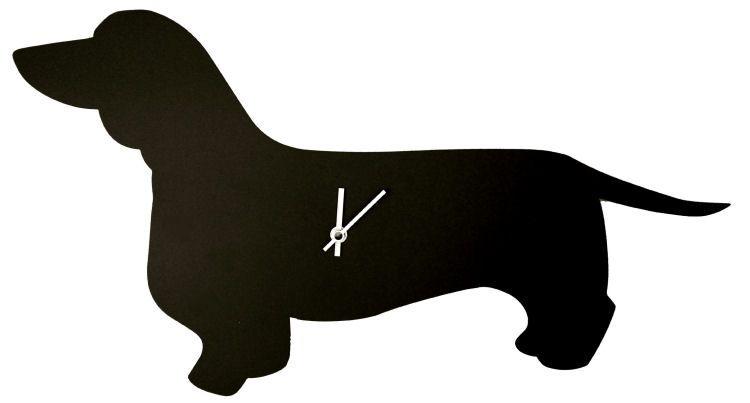 A  Dachshund Clock with a Tail that Wags