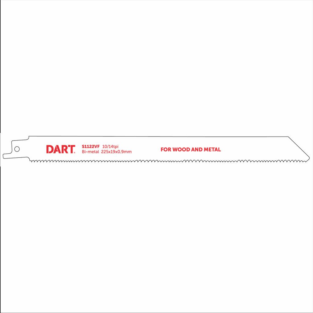 DART S1122VF Wood & Metal Cutting Recip Blade PK 5 - MSS Timber