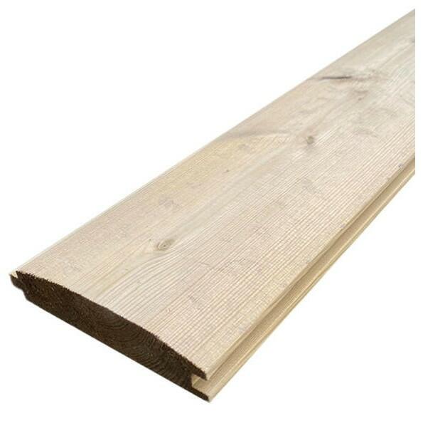Clear Treated Redwood Softwood Loglap Cladding Board - MSS Timber